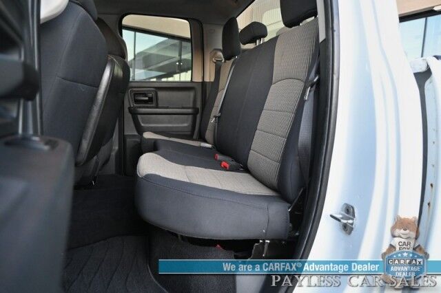 2011 Ram 1500 ST / 4X4 / Extended Cab / 5.7L V8 / Premium Cloth Seats / Power Windows, Mirrors, & Locks / Aux Input / Front Bench / Seats 6 / Block Heater / Tow Pkg / Only 22K Miles / 1-Owner Anchorage AK