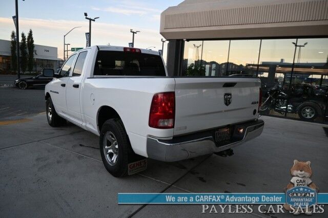 2011 Ram 1500 ST / 4X4 / Extended Cab / 5.7L V8 / Premium Cloth Seats / Power Windows, Mirrors, & Locks / Aux Input / Front Bench / Seats 6 / Block Heater / Tow Pkg / Only 22K Miles / 1-Owner Anchorage AK