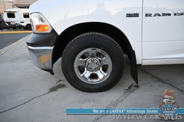 2011 Ram 1500 ST / 4X4 / Extended Cab / 5.7L V8 / Premium Cloth Seats / Power Windows, Mirrors, & Locks / Aux Input / Front Bench / Seats 6 / Block Heater / Tow Pkg / Only 22K Miles / 1-Owner Anchorage AK
