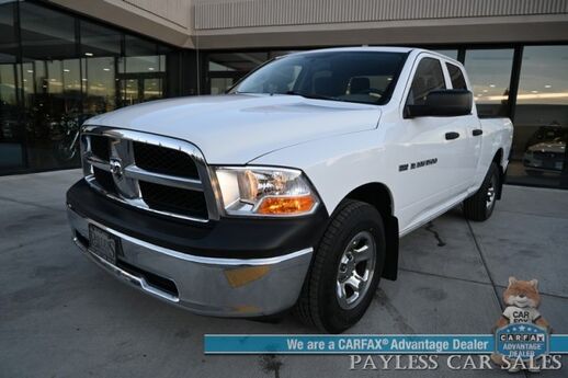 2011 Ram 1500 ST / 4X4 / Extended Cab / 5.7L V8 / Premium Cloth Seats / Power Windows, Mirrors, & Locks / Aux Input / Front Bench / Seats 6 / Block Heater / Tow Pkg / Only 22K Miles / 1-Owner Anchorage AK
