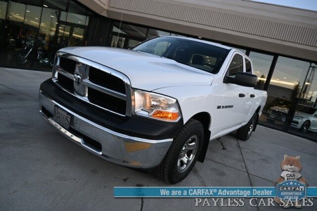 2011 Ram 1500 ST / 4X4 / Extended Cab / 5.7L V8 / Premium Cloth Seats / Power Windows, Mirrors, & Locks / Aux Input / Front Bench / Seats 6 / Block Heater / Tow Pkg / Only 22K Miles / 1-Owner Anchorage AK