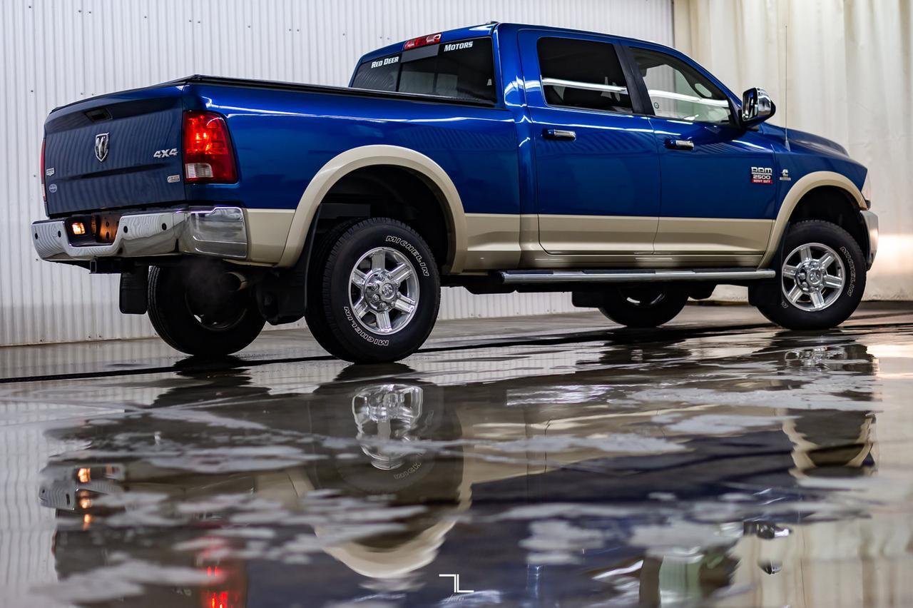 2011 Ram 2500 4x4 Crew Cab Laramie Diesel Leather Roof Nav Red Deer AB