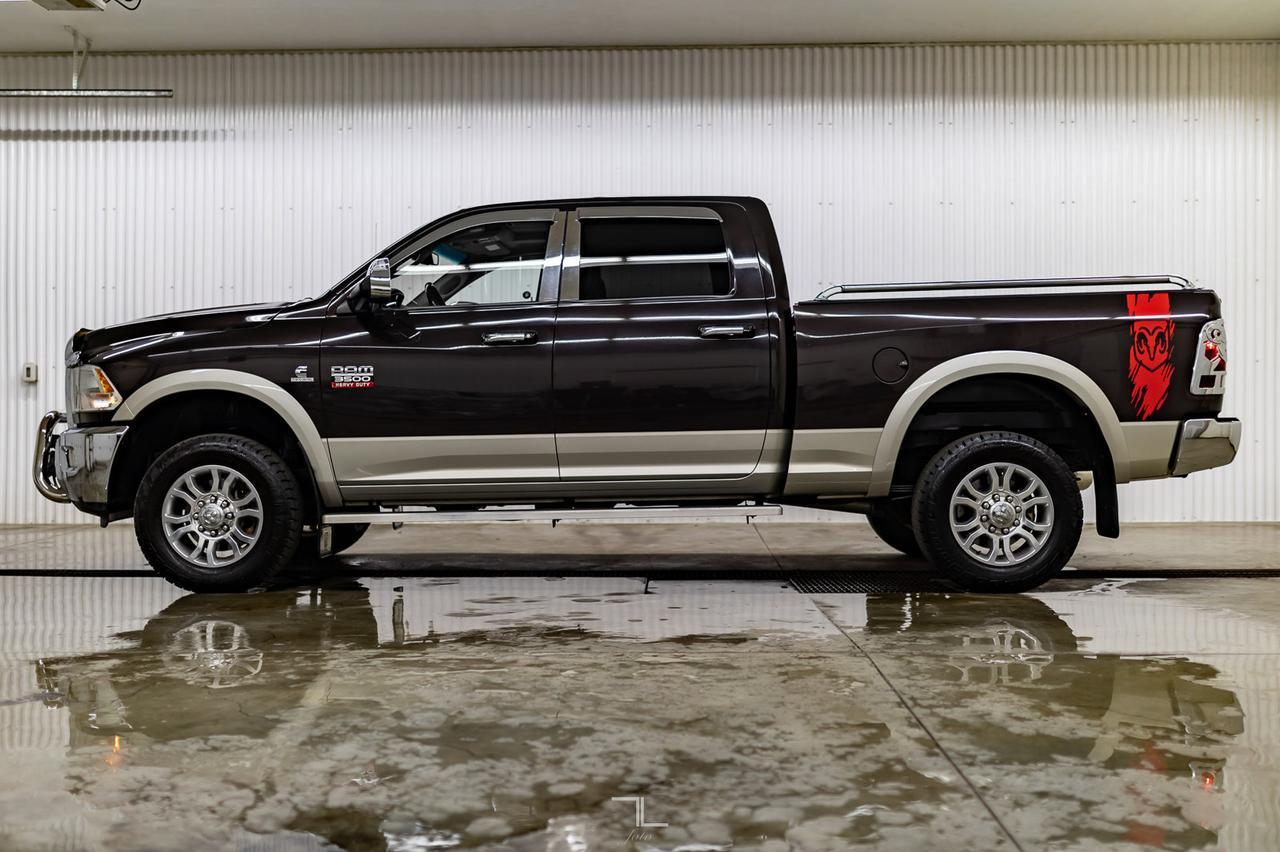 2011 Ram 3500 4x4 Crew Cab Laramie Diesel Leather Roof Nav Red Deer AB
