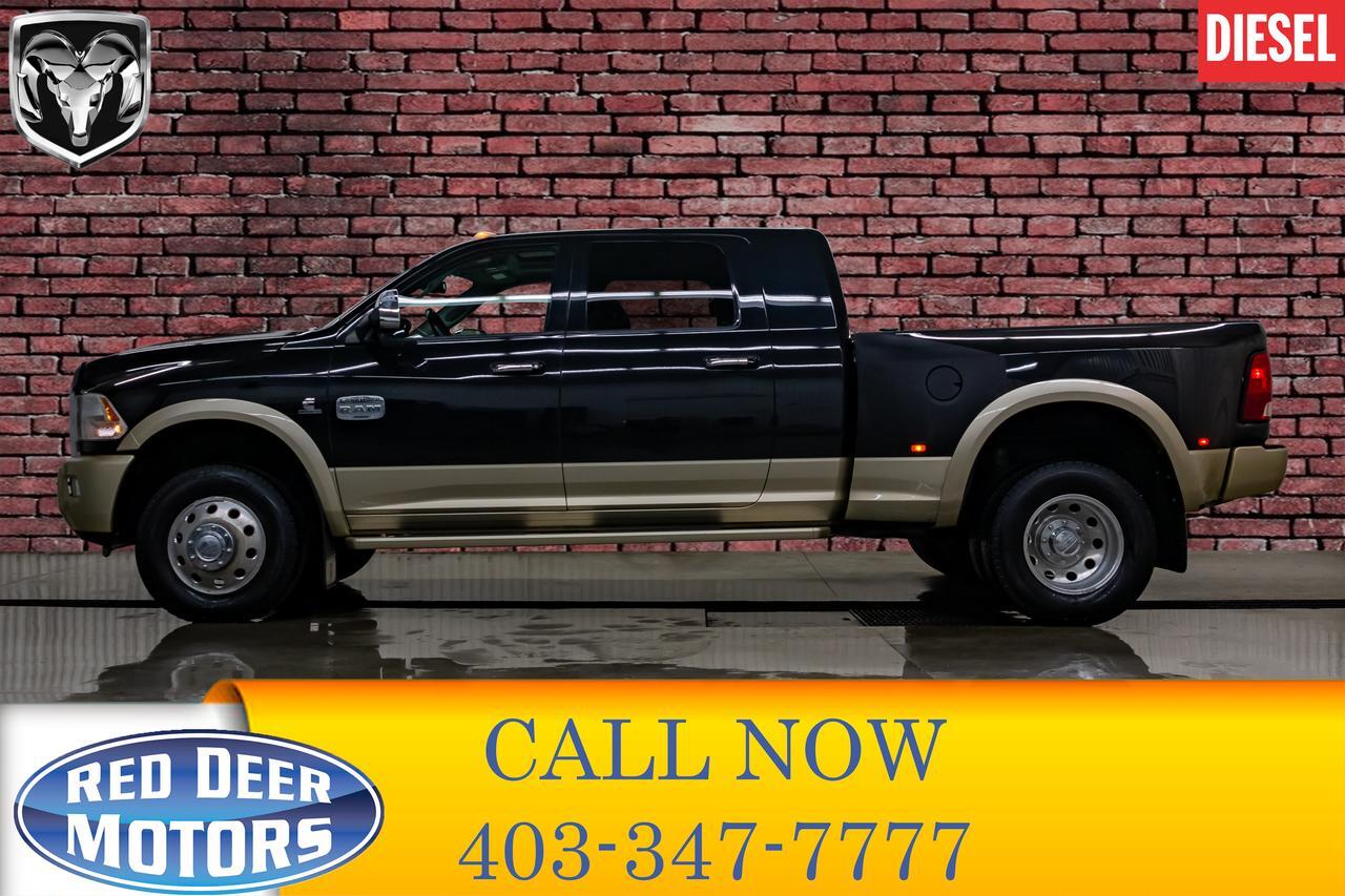 2011 Ram 3500 4x4 Mega Cab Longhorn Diesel Dually Leather Roof Nav