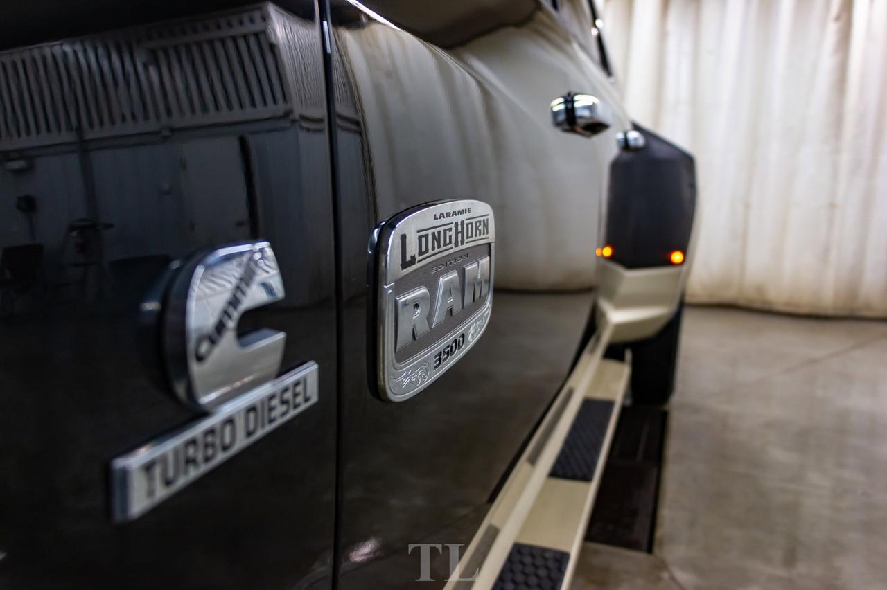 2011 Ram 3500 4x4 Mega Cab Longhorn Diesel Dually Leather Roof Nav Red Deer AB