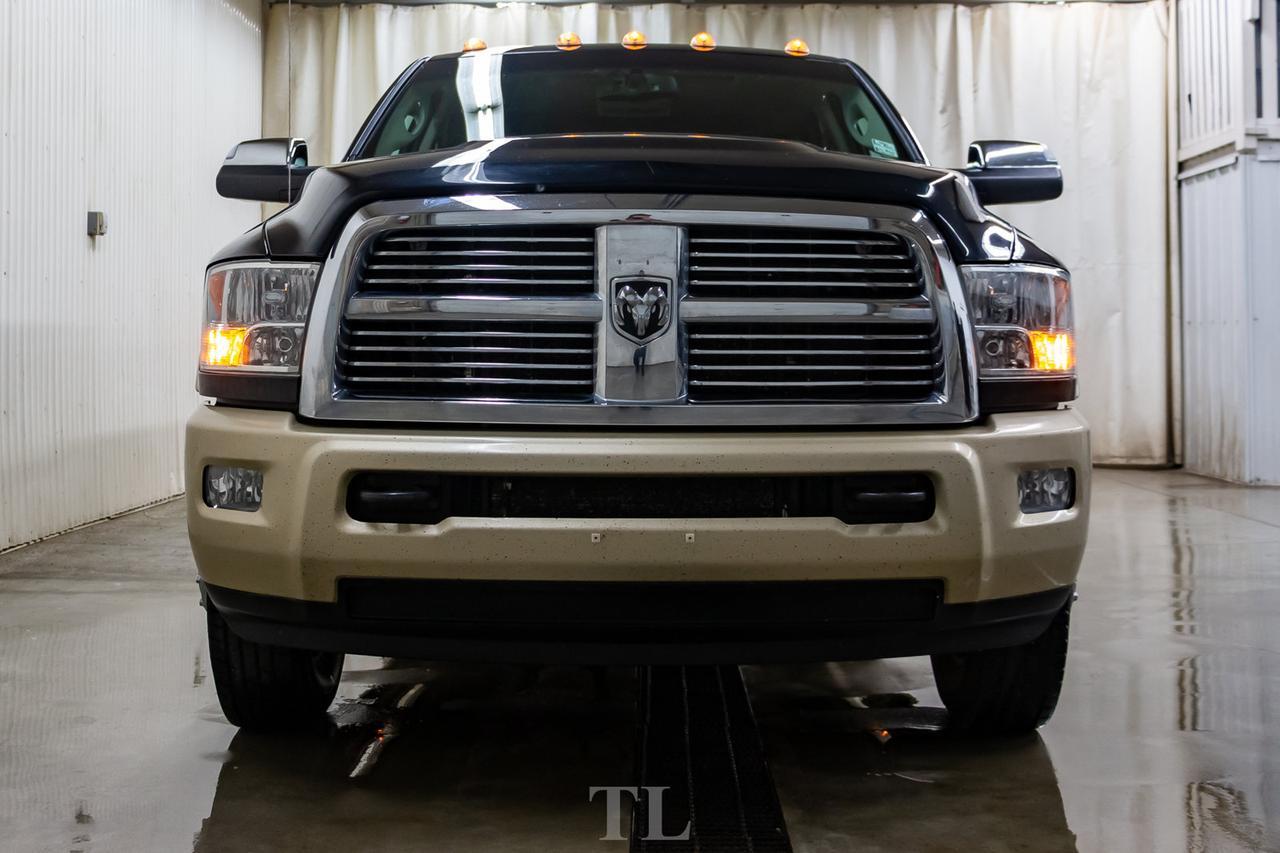 2011 Ram 3500 4x4 Mega Cab Longhorn Diesel Dually Leather Roof Nav Red Deer AB