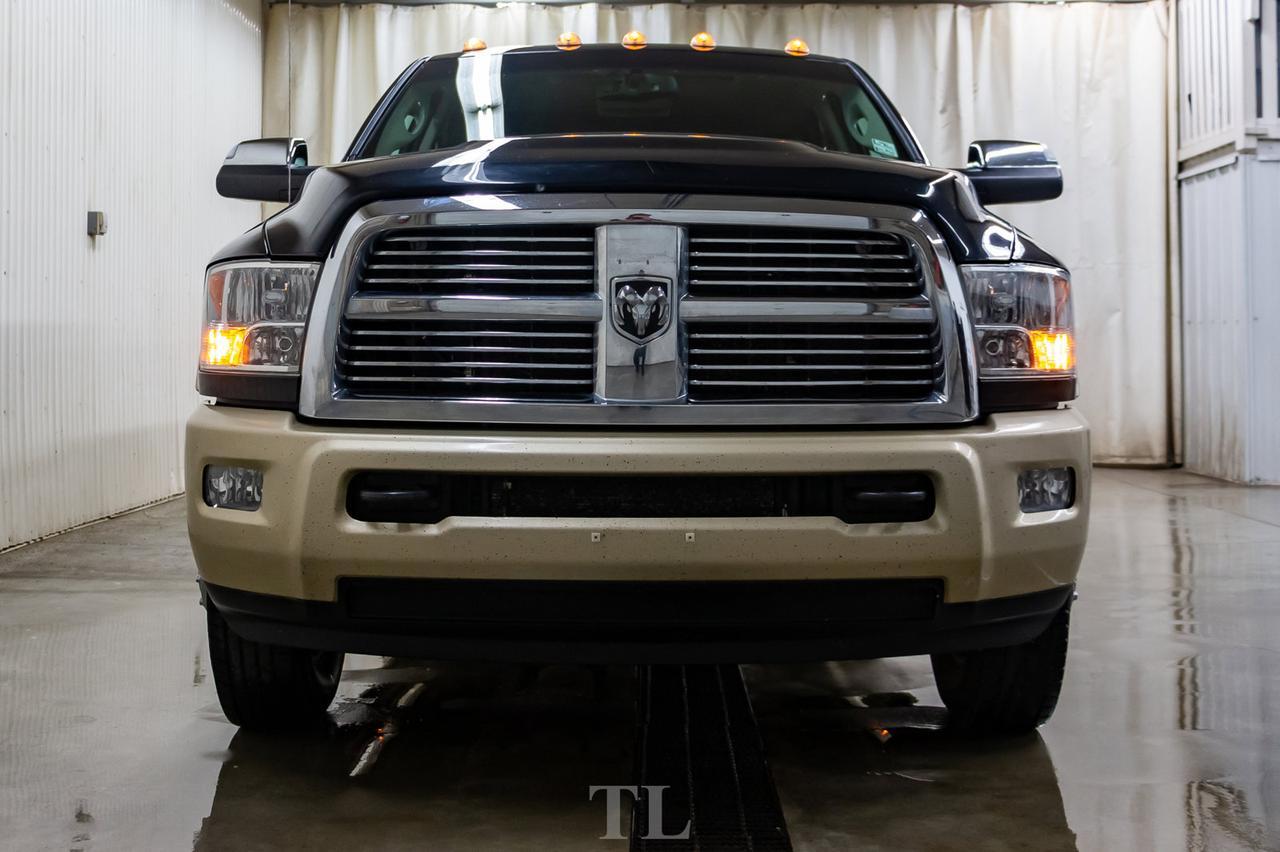 2011 Ram 3500 4x4 Mega Cab Longhorn Diesel Dually Leather Roof Nav Red Deer AB