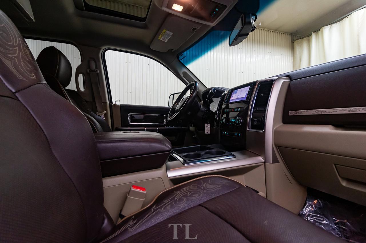 2011 Ram 3500 4x4 Mega Cab Longhorn Diesel Dually Leather Roof Nav Red Deer AB