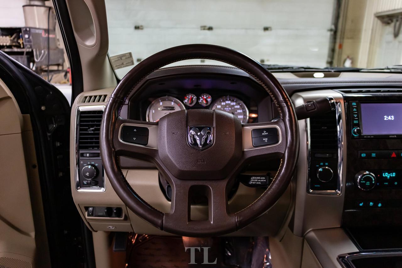 2011 Ram 3500 4x4 Mega Cab Longhorn Diesel Dually Leather Roof Nav Red Deer AB