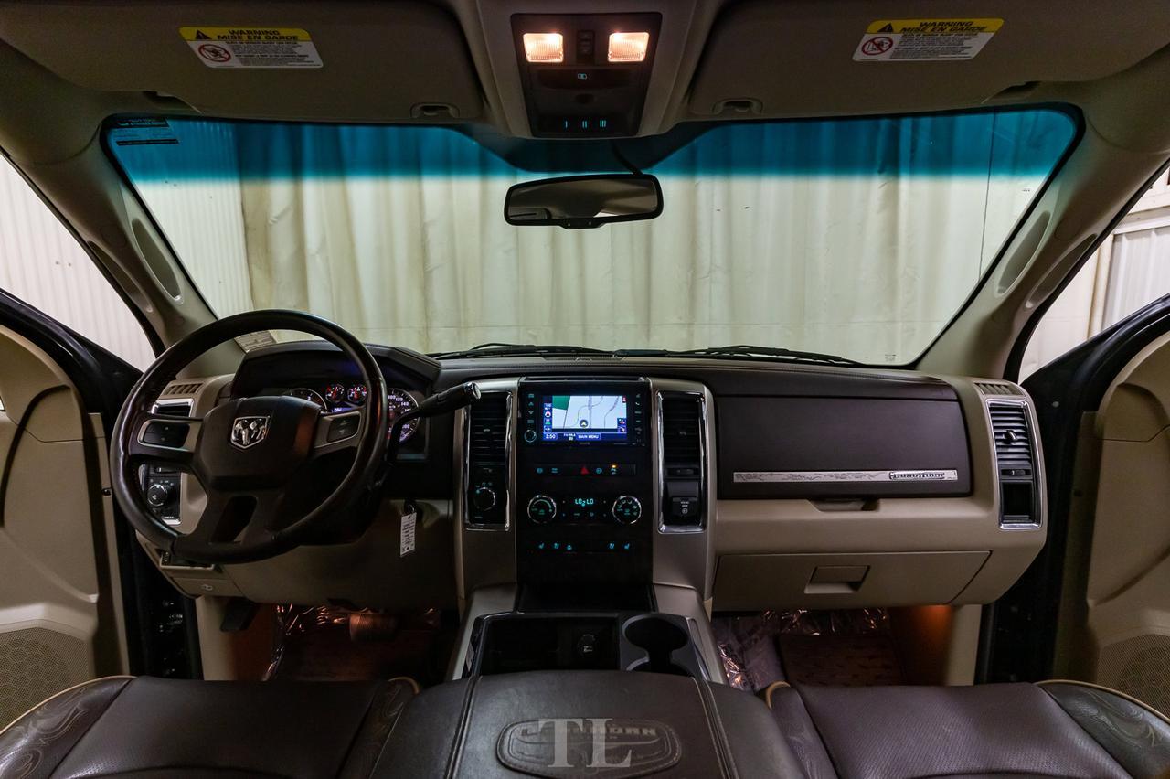 2011 Ram 3500 4x4 Mega Cab Longhorn Diesel Dually Leather Roof Nav Red Deer AB