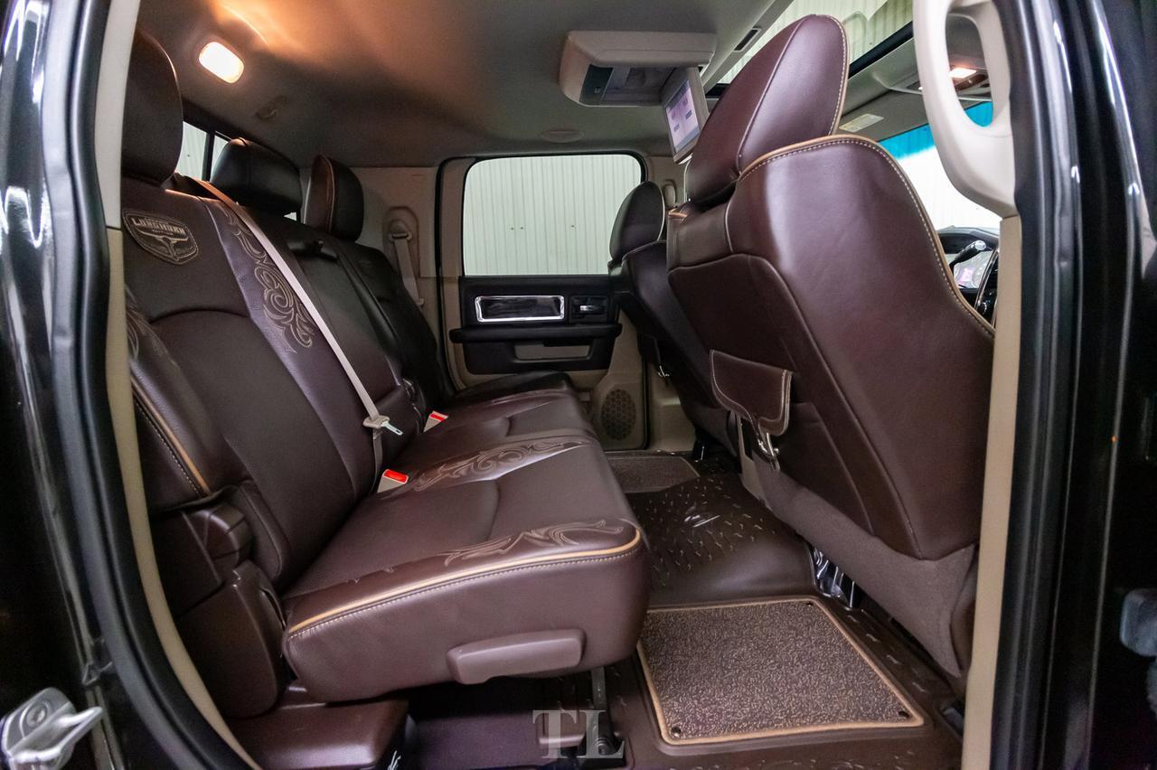 2011 Ram 3500 4x4 Mega Cab Longhorn Diesel Dually Leather Roof Nav Red Deer AB