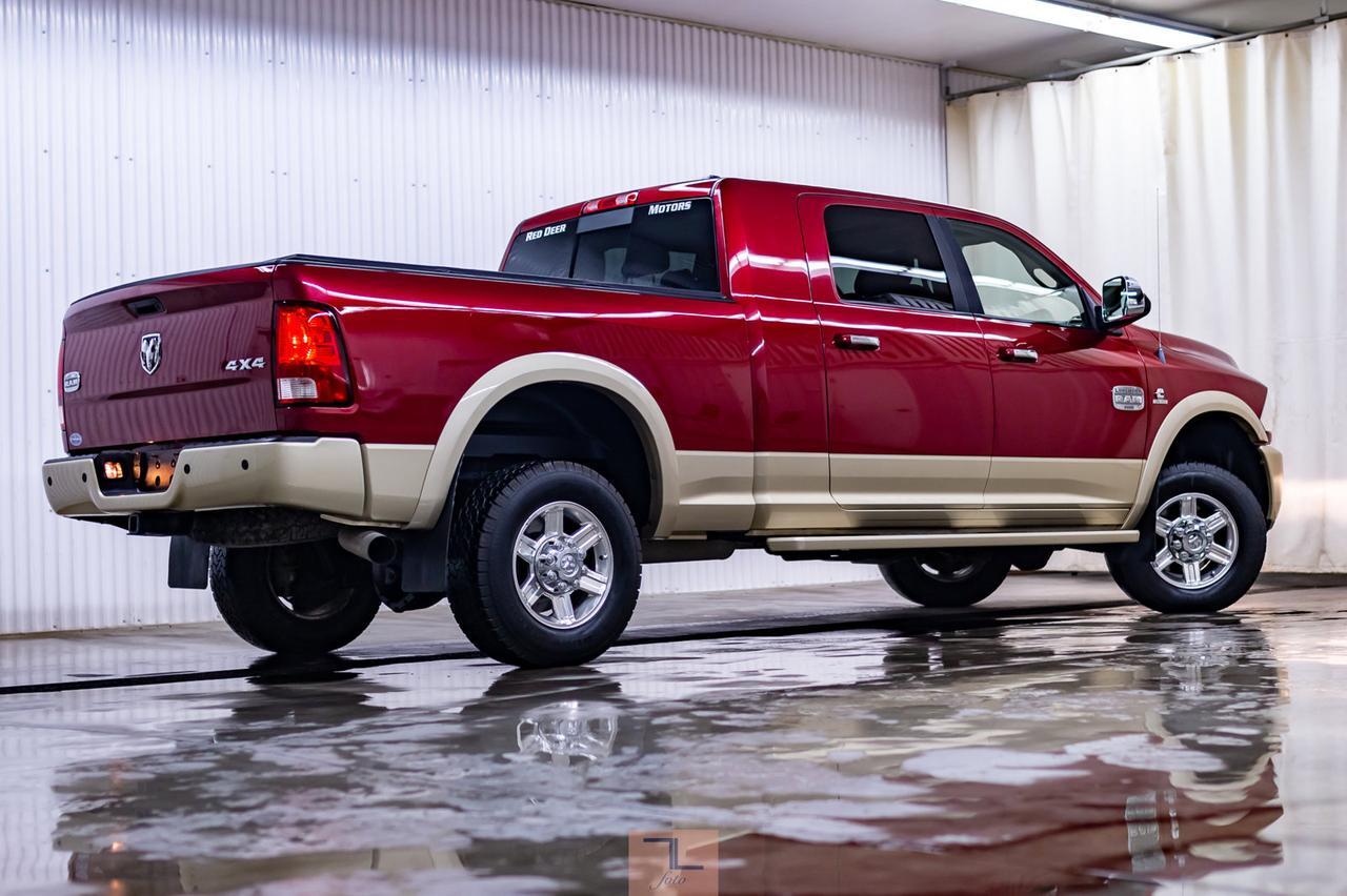 2011 Ram 3500 4x4 Mega Cab Longhorn Diesel Leather Roof Nav Red Deer AB