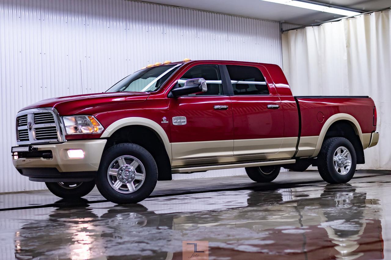 2011 Ram 3500 4x4 Mega Cab Longhorn Diesel Leather Roof Nav Red Deer AB