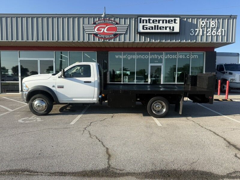 2011 Ram 5500 4x4 Diesel Flatbed w/ Lift Gate ST Collinsville OK