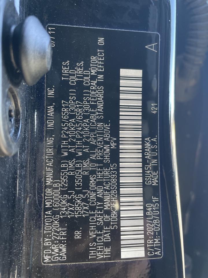 2011 Toyota Highlander SE Springfield VA