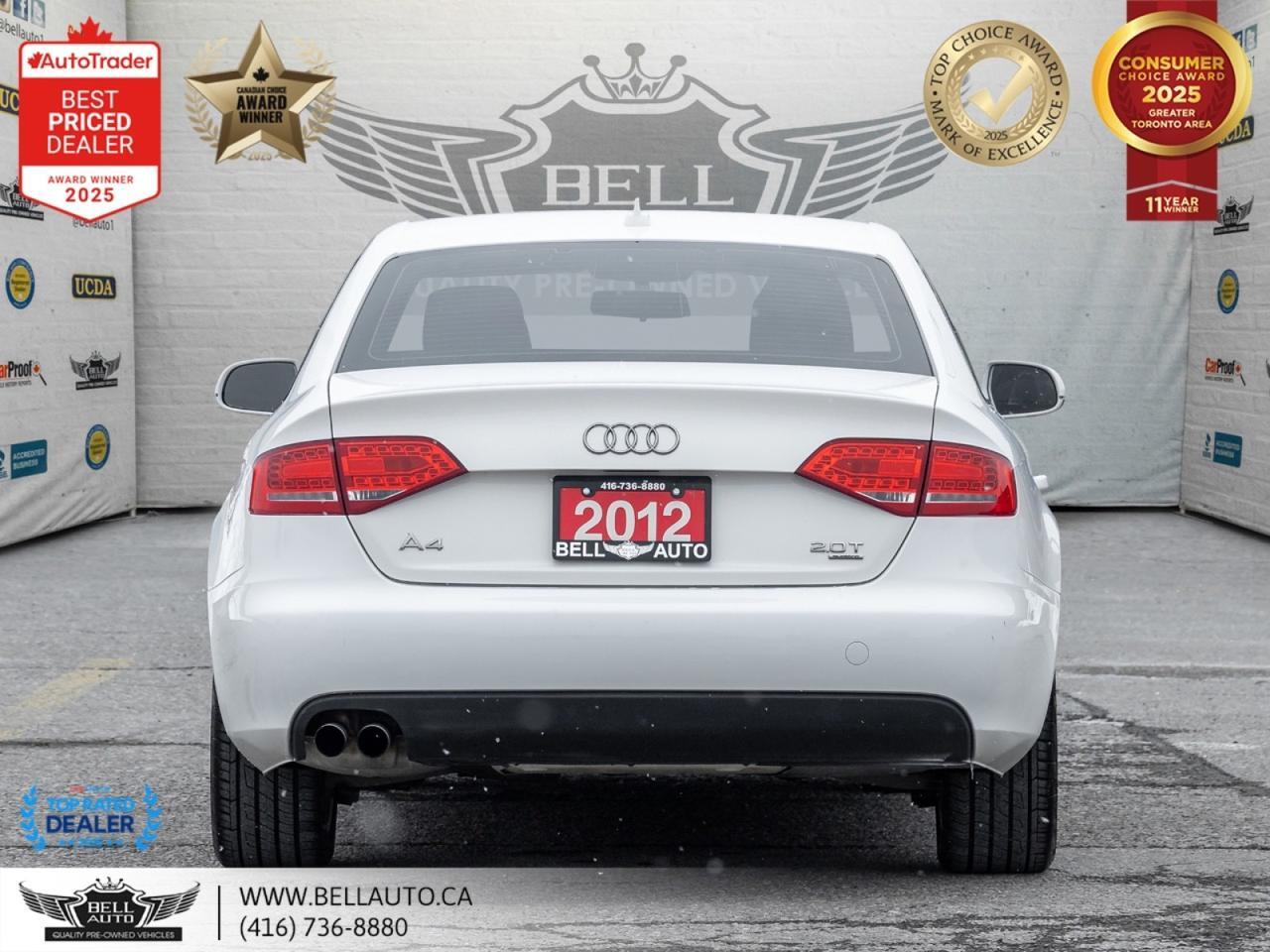 2012 Audi A4 2.0T | SUNROOF | HTD SEATS | LOWKMS | NOACCIDENT Toronto ON