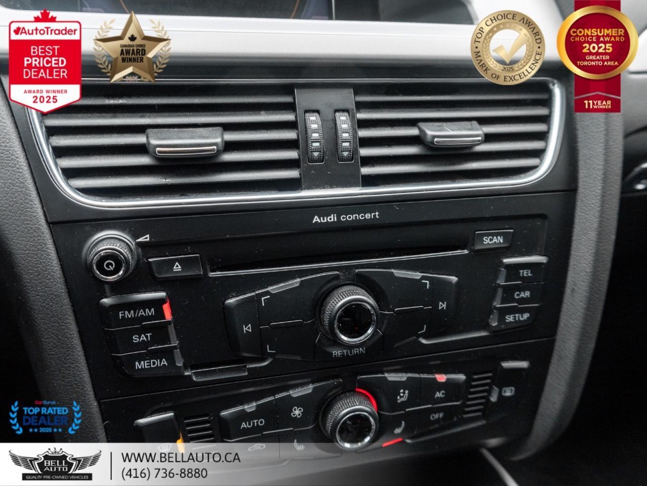 2012 Audi A4 2.0T | SUNROOF | HTD SEATS | LOWKMS | NOACCIDENT Toronto ON