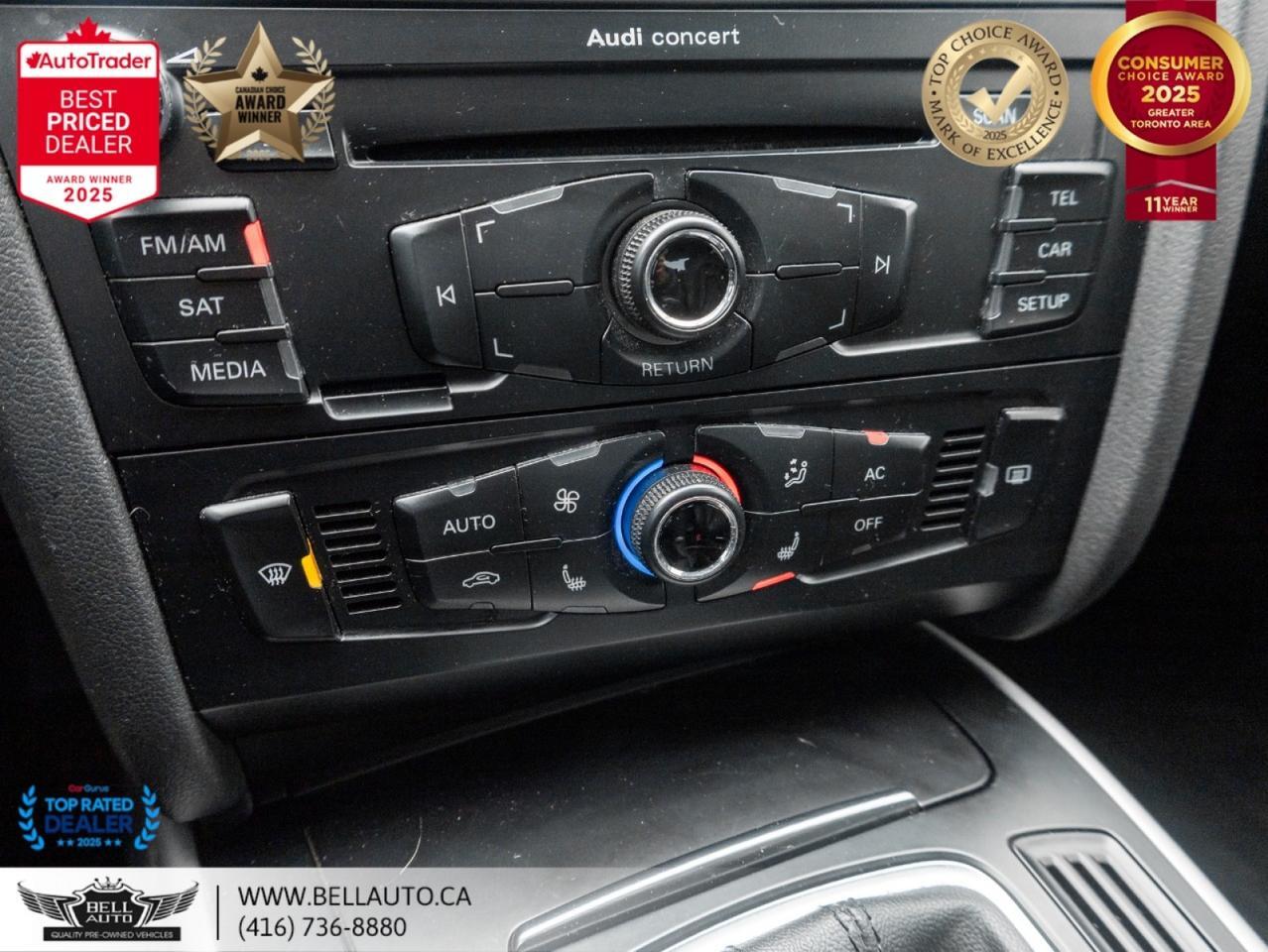 2012 Audi A4 2.0T | SUNROOF | HTD SEATS | LOWKMS | NOACCIDENT Toronto ON