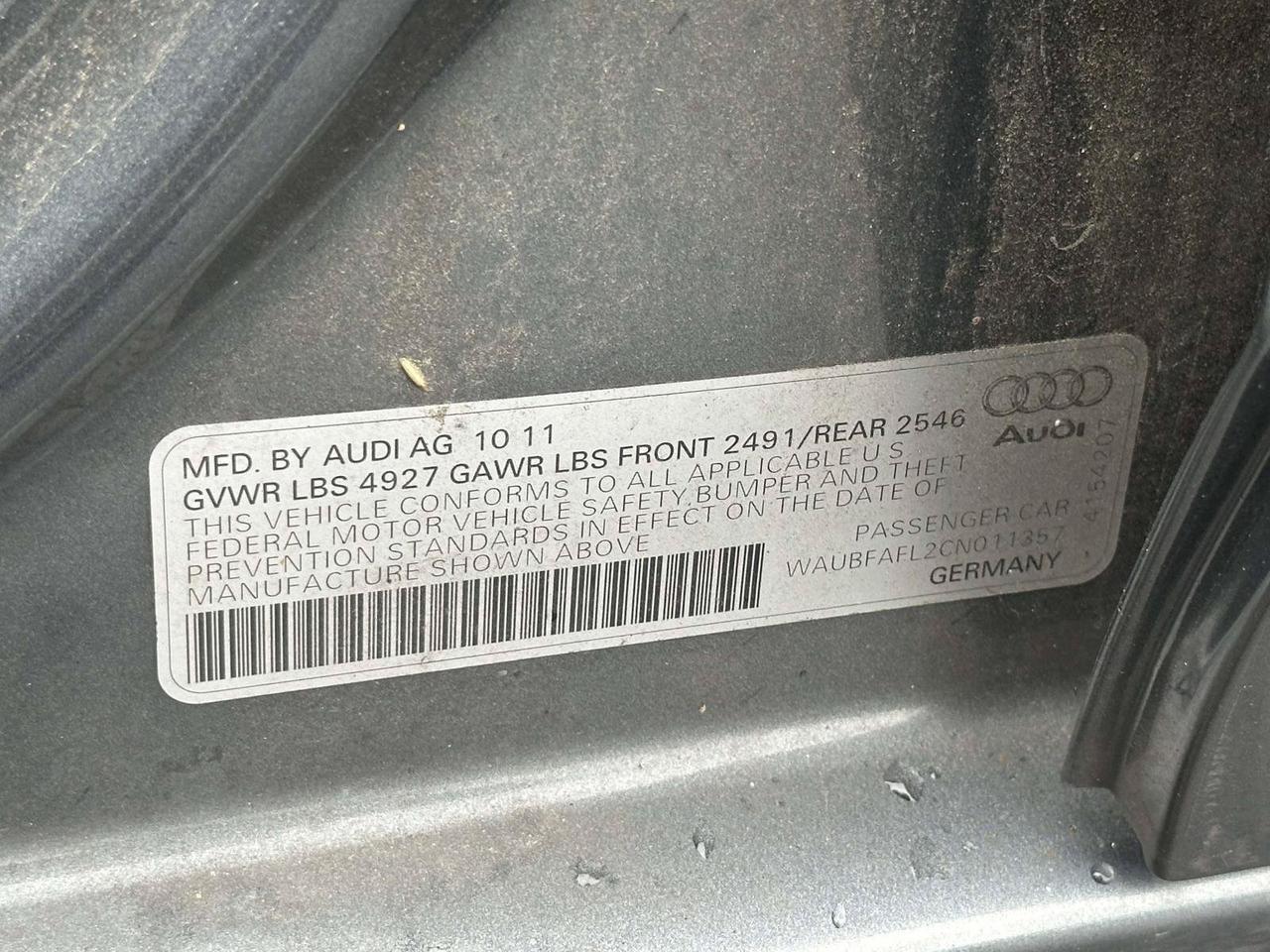 2012 Audi A4 2.0T Premium Alexandria VA