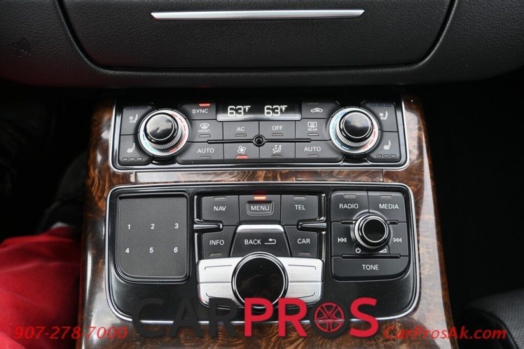 2012 Audi A8 L - AWD - 4.2L V8 - Cold Weather Pkg - Driver Assist Pkg - Heated/Cooled Massaging Leather Seats - Heated Steering Wheel - 2nd Row Heated Seats - Dual Panel Sunroof - Bluetooth - Bose System - Navigation - Backup Camera Anchorage AK