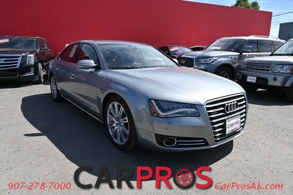 2012 Audi A8 L - AWD - 4.2L V8 - Cold Weather Pkg - Driver Assist Pkg - Heated/Cooled Massaging Leather Seats - Heated Steering Wheel - 2nd Row Heated Seats - Dual Panel Sunroof - Bluetooth - Bose System - Navigation - Backup Camera