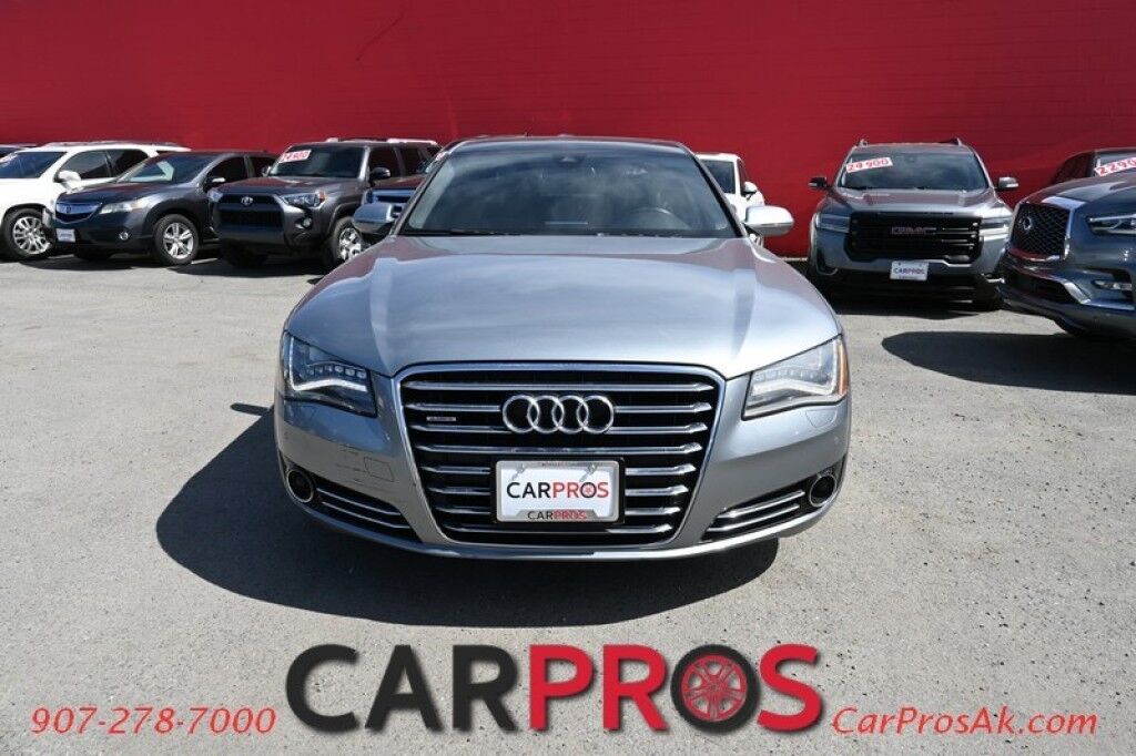 2012 Audi A8 L - AWD - 4.2L V8 - Cold Weather Pkg - Driver Assist Pkg - Heated/Cooled Massaging Leather Seats - Heated Steering Wheel - 2nd Row Heated Seats - Dual Panel Sunroof - Bluetooth - Bose System - Navigation - Backup Camera