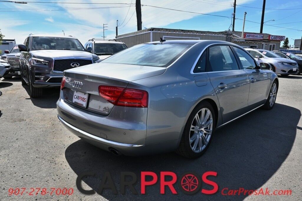 2012 Audi A8 L - AWD - 4.2L V8 - Cold Weather Pkg - Driver Assist Pkg - Heated/Cooled Massaging Leather Seats - Heated Steering Wheel - 2nd Row Heated Seats - Dual Panel Sunroof - Bluetooth - Bose System - Navigation - Backup Camera Anchorage AK