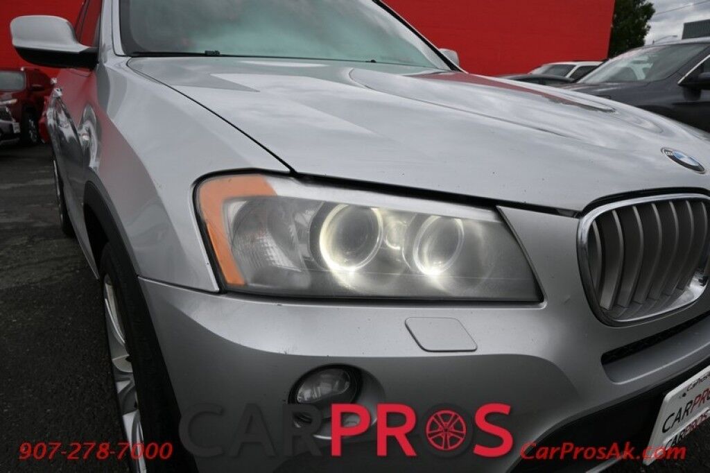 2012 BMW X3 XDrive 35I - Premium Pkg - 3.0L V6 - Automatic - All Wheel Drive - Front Heated Leather Seats - Heated Steering Wheel - Heated 2nd Row - Panoramic Sunroof - Bluetooth Anchorage AK