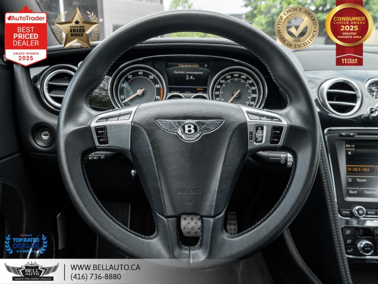 2012 Bentley CONTINENTAL GT | W12 | NAVI | B.CAM | NAIM AUDIO | REAR SPOILER | NOACCIDENT Toronto ON