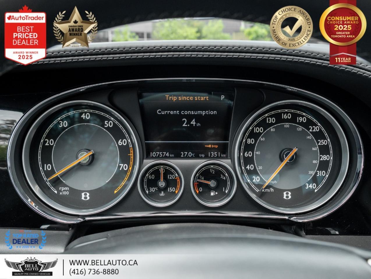 2012 Bentley CONTINENTAL GT | W12 | NAVI | B.CAM | NAIM AUDIO | REAR SPOILER | NOACCIDENT Toronto ON