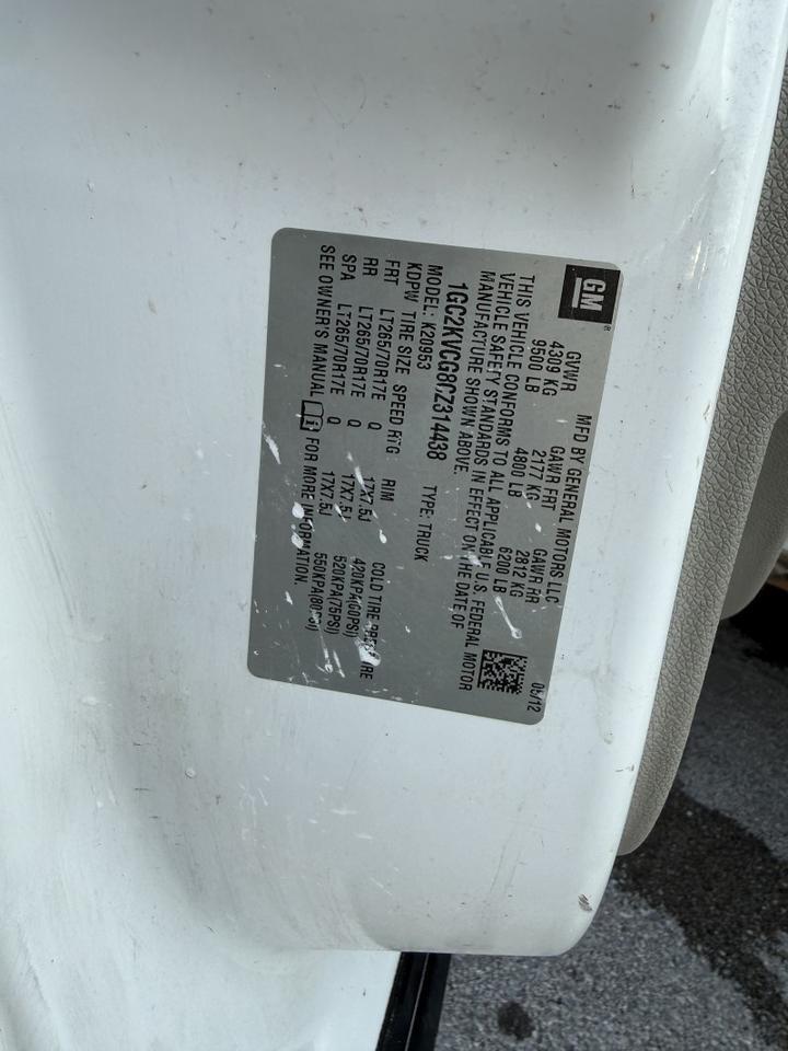 2012 Chevrolet Silverado 2500HD 4x4 Utility Work Truck Collinsville OK