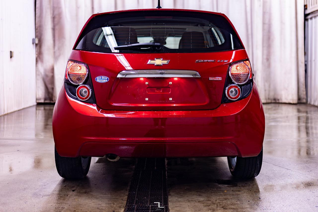 2012 Chevrolet Sonic LTZ Hatchback Leather Roof Red Deer AB