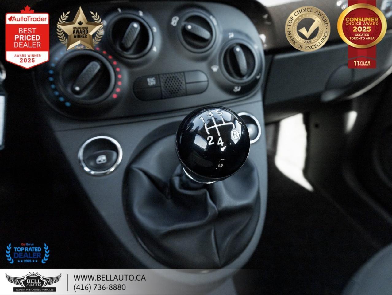 2012 FIAT 500 Pop HB | ESPRESSO BROWN | LOW KM | NOACCIDENT | CLEANCARFAX Toronto ON