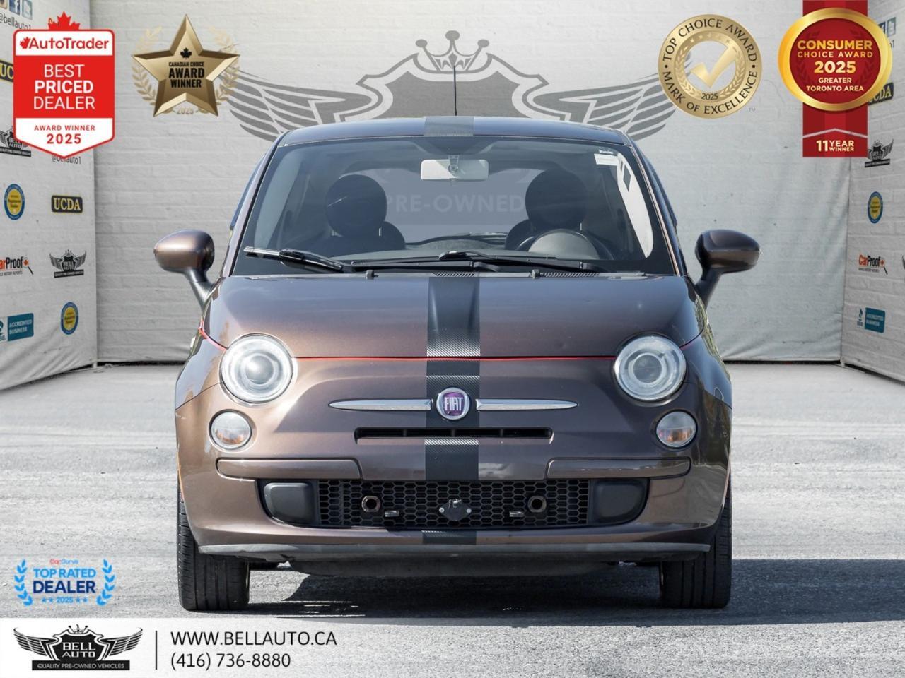 2012 FIAT 500 Pop HB | ESPRESSO BROWN | LOW KM | NOACCIDENT | CLEANCARFAX Toronto ON