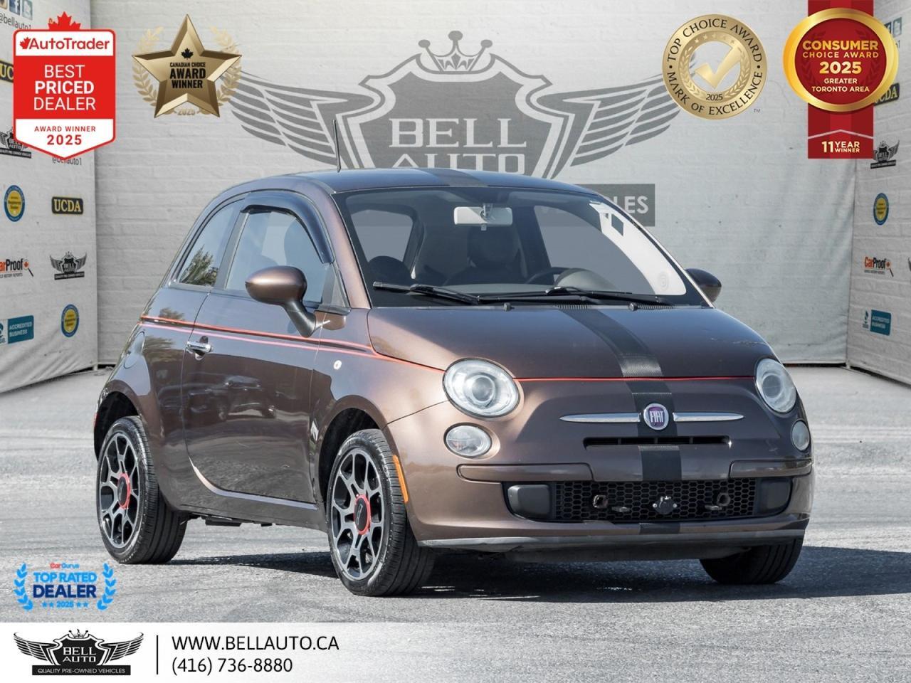 2012 FIAT 500 Pop HB | ESPRESSO BROWN | LOW KM | NOACCIDENT | CLEANCARFAX
