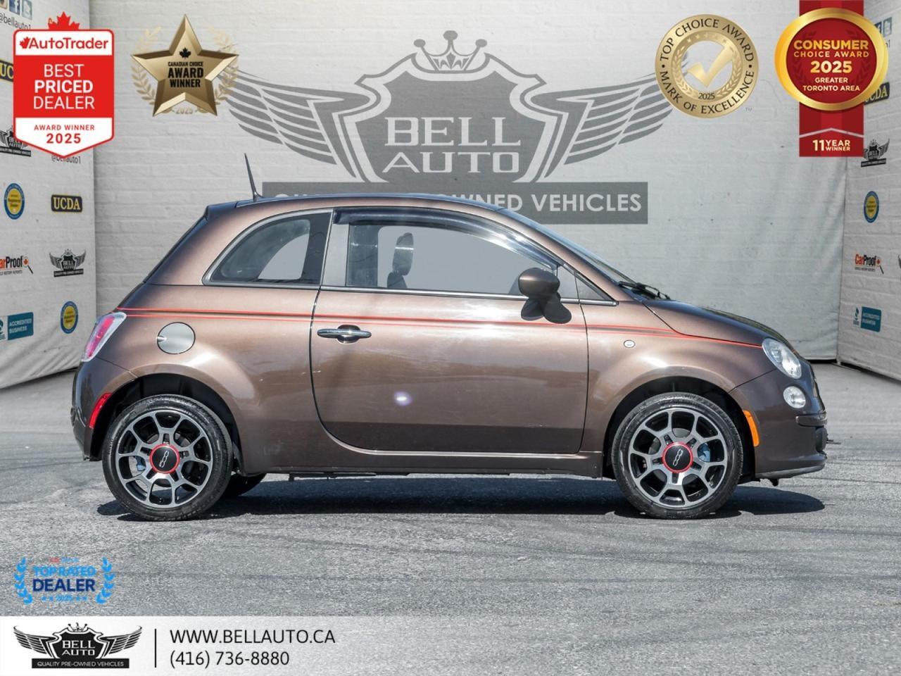 2012 FIAT 500 Pop HB | ESPRESSO BROWN | LOW KM | NOACCIDENT | CLEANCARFAX Toronto ON