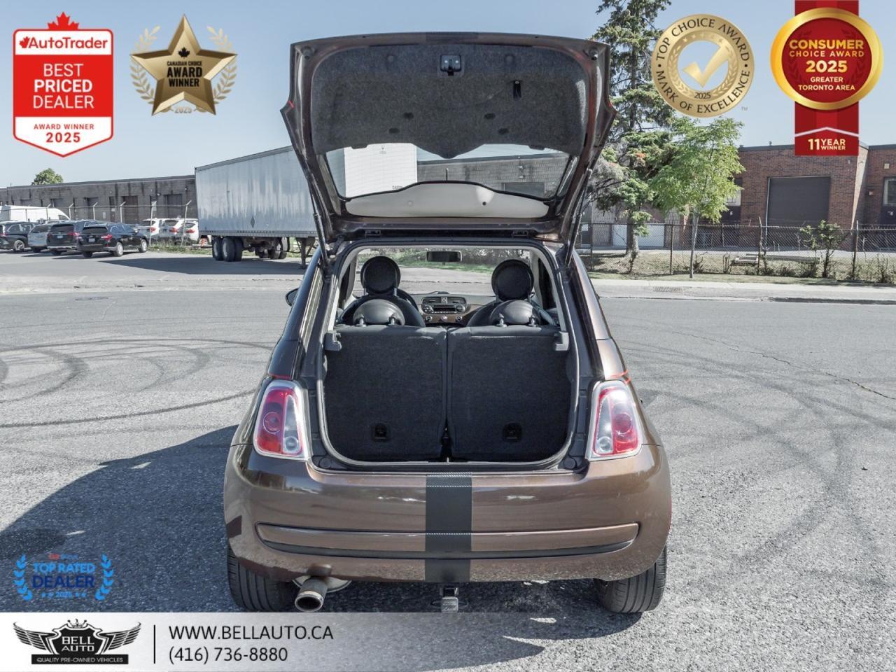 2012 FIAT 500 Pop HB | ESPRESSO BROWN | LOW KM | NOACCIDENT | CLEANCARFAX Toronto ON