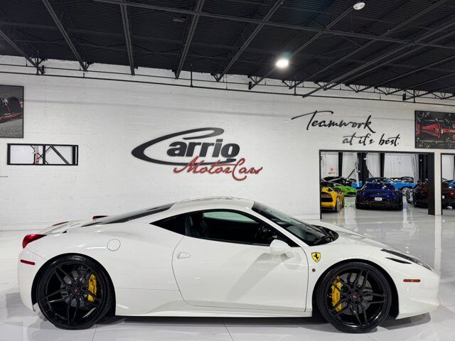 2012 Ferrari 458 Italia Bianco Avus paint, JBL Professional Audio, extended leather interior AND MORE!! Fort Lauderdale FL