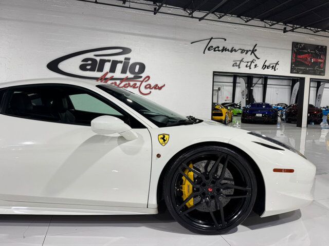 2012 Ferrari 458 Italia Bianco Avus paint, JBL Professional Audio, extended leather interior AND MORE!! Fort Lauderdale FL