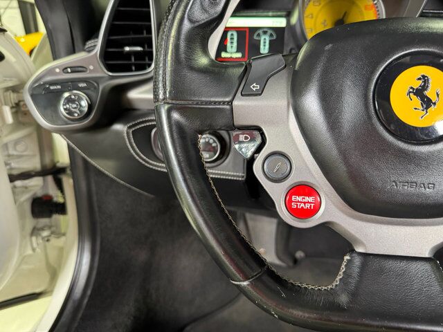 2012 Ferrari 458 Italia Bianco Avus paint, JBL Professional Audio, extended leather interior AND MORE!! Fort Lauderdale FL