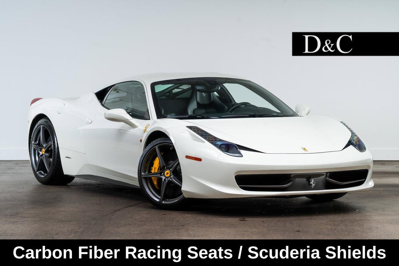 2012 Ferrari 458 Italia Carbon Fiber Racing Seats / Scuderia Shields