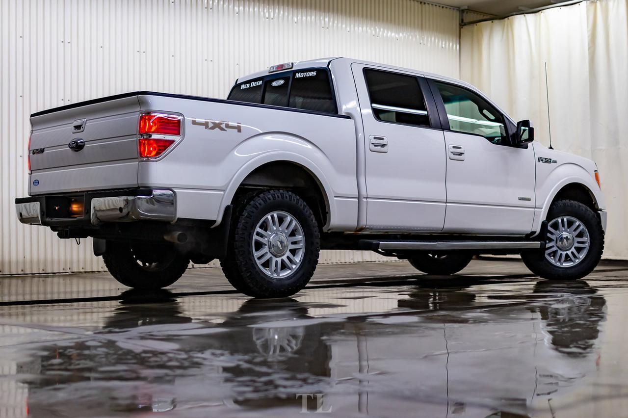 2012 Ford F-150 4x4 Super Crew Lariat EcoBoost Leather Roof Nav Red Deer AB