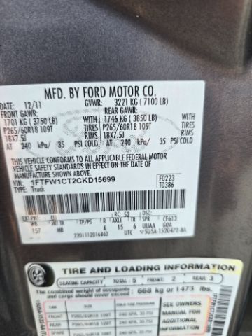 2012 Ford F-150 LARIAT San Antonio TX