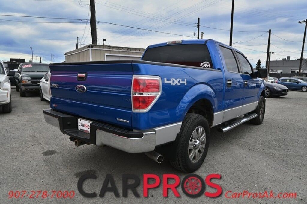 2012 Ford F-150 XLT - 4X4 - Crew Cab - 5.0L V8 - Convenience Pkg - Chrome Pkg - Power Driver's Seat -Power Locks, Windows & Mirrors - Electronic Axle Lock - Bluetooth - Cruise Control - Fog Lights - Fixed Running Boards - Bedliner - Tow Pkg Anchorage AK
