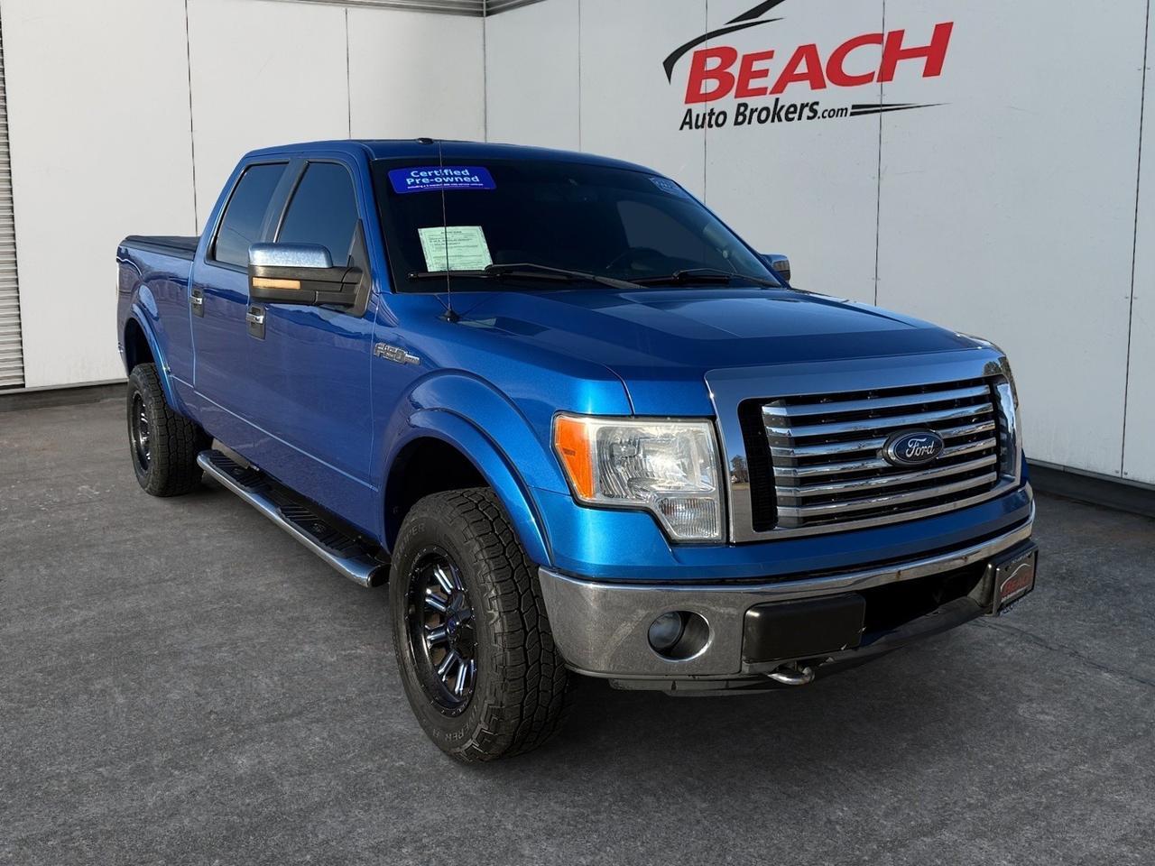 2012 Ford F-150 XLT, RUNNING BOARDS, TOW PACKAGE, TOW HOOKS, ALL WEATHER FLOOR MATS, POWER ADJUSTABLE PEDALS, TRAILER BRAKE CONTROL, REMOTE KEYLESS ENTRY, LOW MILES!