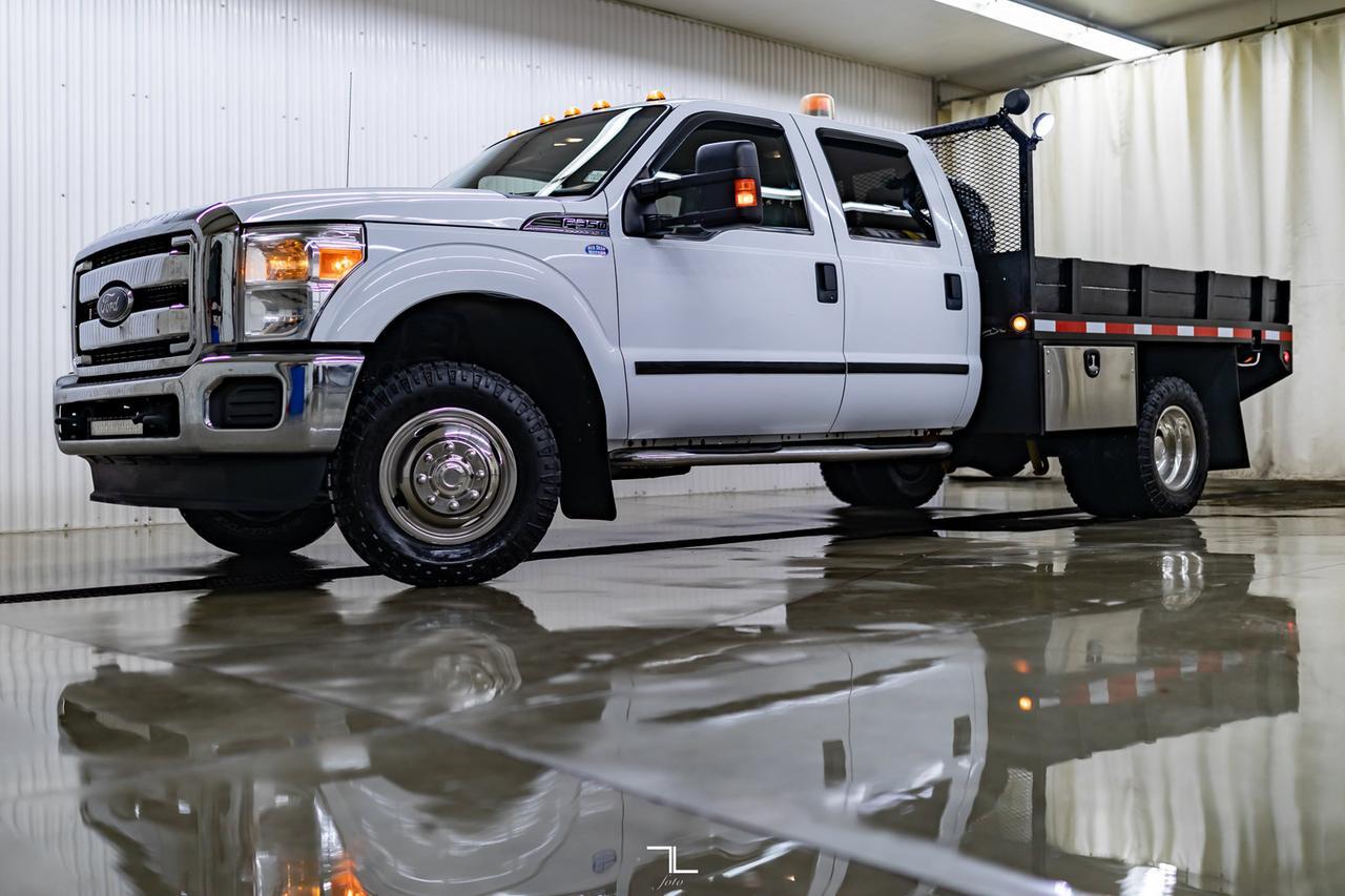 2012 Ford F-350 4x4 Crew Cab XLT Deck Dually Red Deer AB