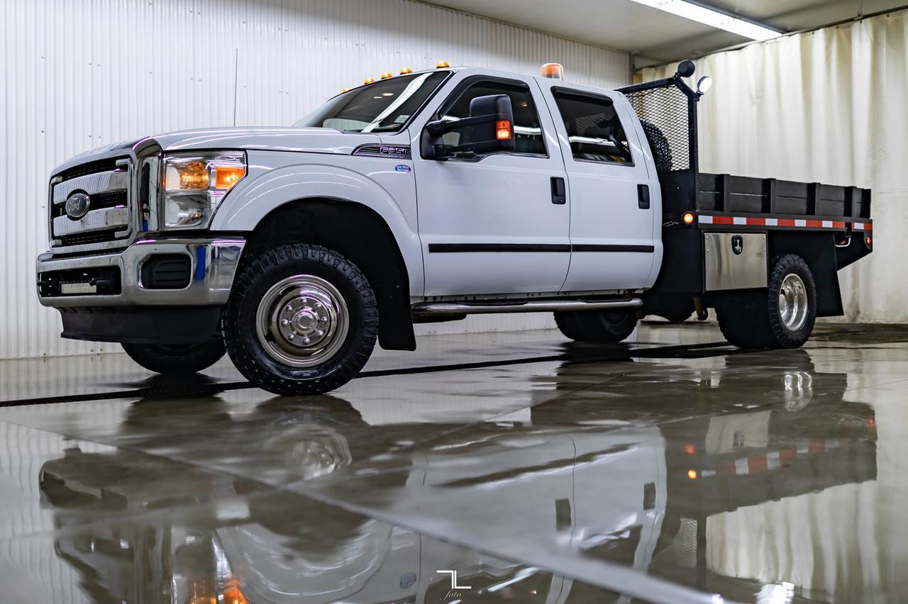 2012 Ford F-350 4x4 Crew Cab XLT Deck Dually Red Deer AB