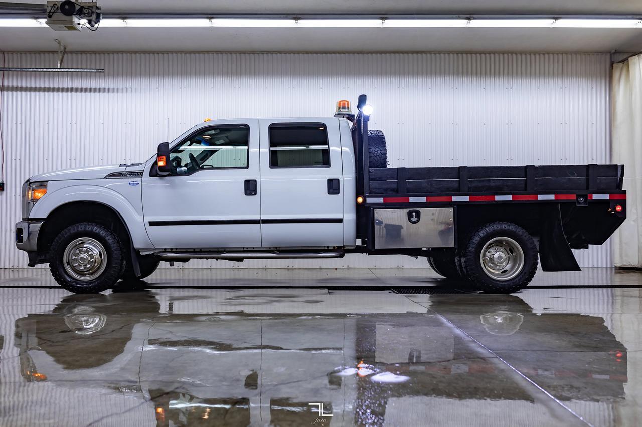 2012 Ford F-350 4x4 Crew Cab XLT Deck Dually Red Deer AB