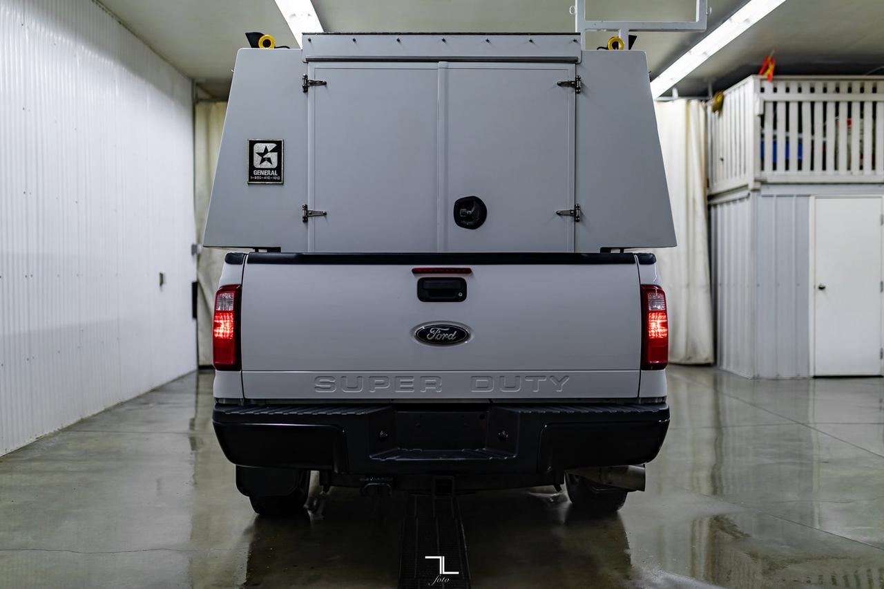 2012 Ford F-350 4x4 Crew Cab XLT FX4 Mechanics Box Diesel VMAC Red Deer AB