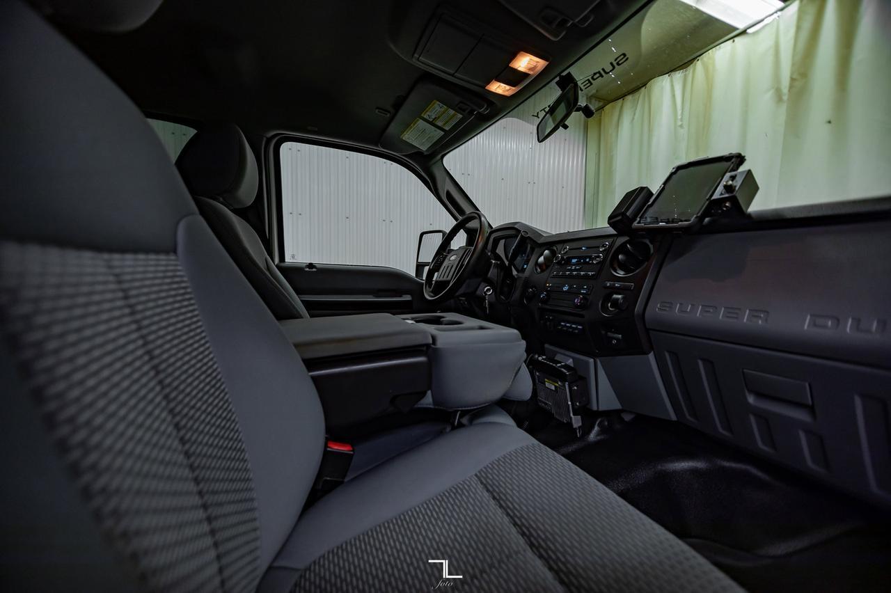 2012 Ford F-350 4x4 Crew Cab XLT FX4 Mechanics Box Diesel VMAC Red Deer AB